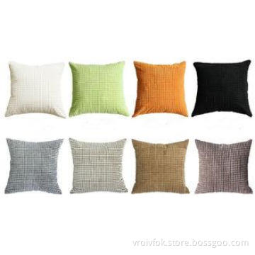 18x18 Office Decorative Velvet Sofa Pillows Custom White Wi